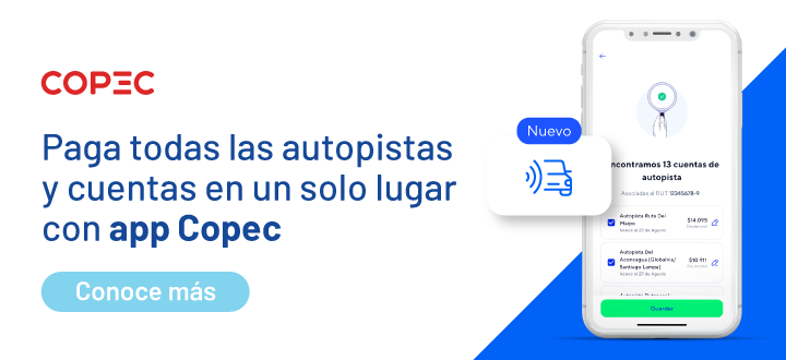 Pago de cuentas app Copec